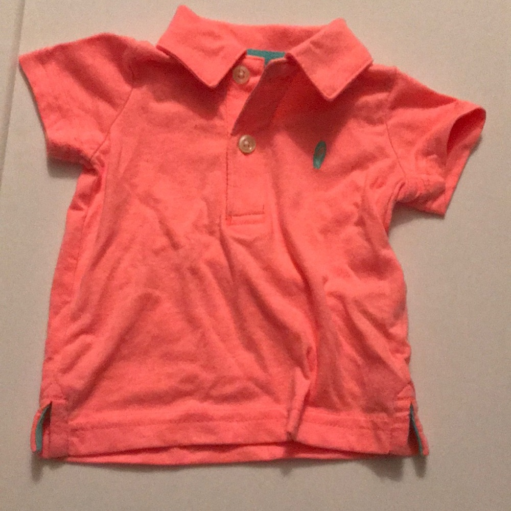 coral collard shirt